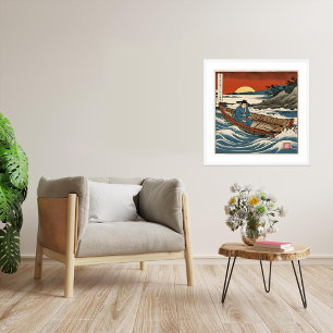 Ein Fischer, der angeln geht - Art Print Poster
