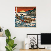 Ein Fischer, der angeln geht - Art Print Poster (Heimbüro)