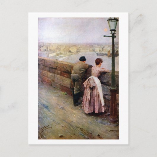 Ein Fischer durch Anders Zorn Postkarte (Vorderseite)