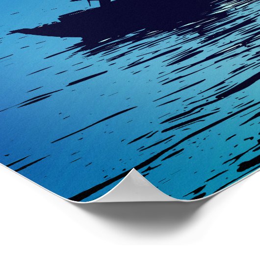 Ein Fischerboot auf Puget Sound Poster (Ecke)