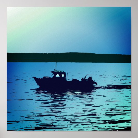 Ein Fischerboot auf Puget Sound Poster (Vorne)