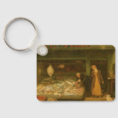 Ein Fischhändlergeschäft von Frederick Walker Schlüsselanhänger (Rückseite)