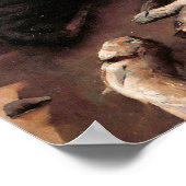 Ein Fischverkauf an einem Cornish Beach 1885 Poster (Ecke)