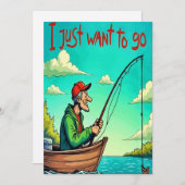 Ein Fisherman-Traum Einladung (Vorne/Hinten)