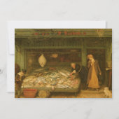 Ein Fishmonger's Shop von Frederick Walker (Vorderseite)