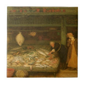 Ein Fishmonger's Shop von Frederick Walker Fliese (Vorderseite)