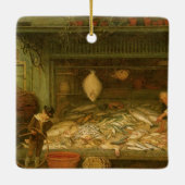 Ein Fishmonger's Shop von Frederick Walker Keramikornament (Rückseite)