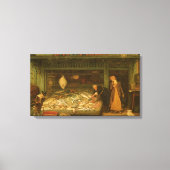 Ein Fishmonger's Shop von Frederick Walker Leinwanddruck (Vorderseite)