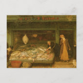 Ein Fishmonger's Shop von Frederick Walker Postkarte (Vorderseite)