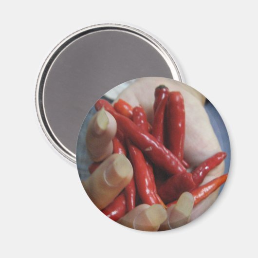 Ein Fistful des Chilis Magnet (Vorderseite/Rückseite)