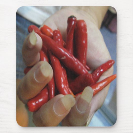 Ein Fistful des Chilis ... Thai Street Food Mousepad (Vorne)