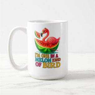 Ein Flamingo in einer Melone - Lustiger Tropenvoge Kaffeetasse