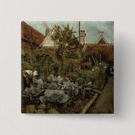 Ein flämischer Garten Button (Vorderseite)
