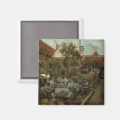 Ein flämischer Garten Magnet (Vorderseite/Rückseite)