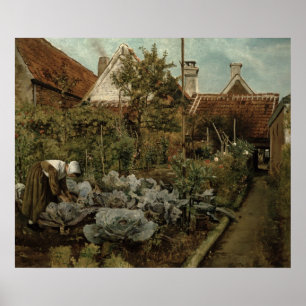 Ein flämischer Garten Poster
