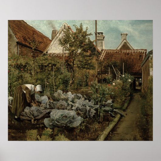 Ein flämischer Garten Poster (Vorne)