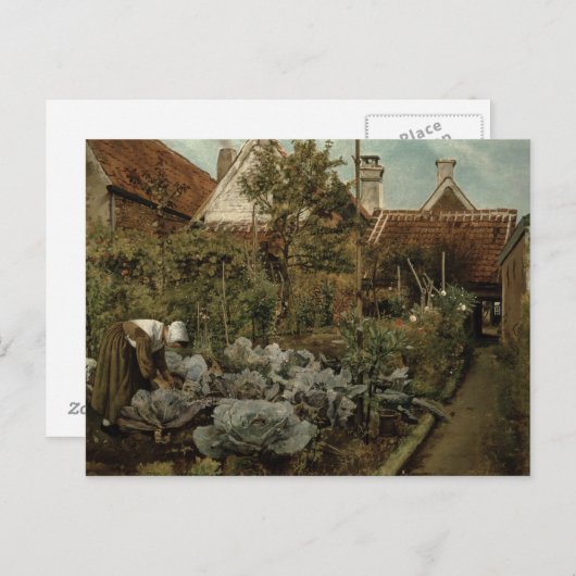 Ein flämischer Garten Postkarte (Vorne/Hinten)