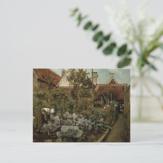 Ein flämischer Garten Postkarte (Stehend Vorderseite)