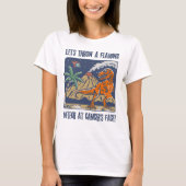 Ein flammender Meteor bei Leukämie-Bewusstsein leu T-Shirt (Vorderseite)