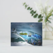 Ein Flaschenschiff Postkarte (Stehend Vorderseite)