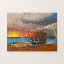 Ein Flaschenschiff Puzzle