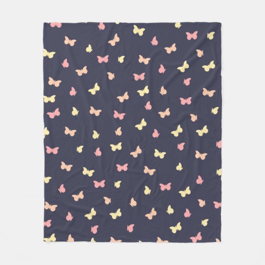 Ein Flattern der Schmetterlinge Fleecedecke (Vorderseite)