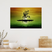 Ein flatternder Baum 3 Poster (Küche)