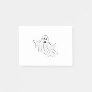 Ein flatternder Ghost Post-it Klebezettel
