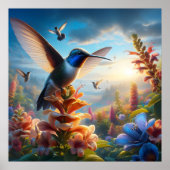 Ein flatternder Hummingbird: Natures Dance Poster (Vorne)