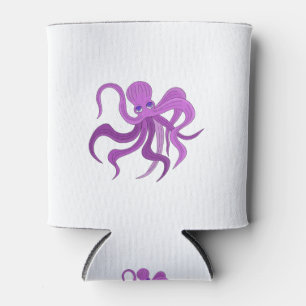 Ein flauschiger Oktopus schwingender Tentakel Dosenkühler