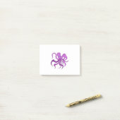 Ein flauschiger Oktopus schwingender Tentakel Post-it Klebezettel (Auf Schreibtisch)
