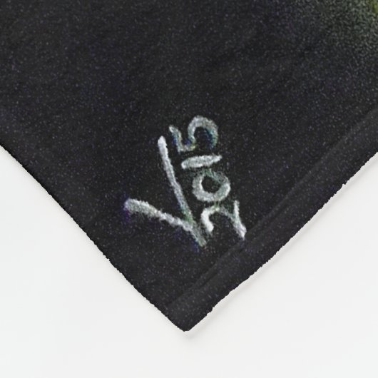 Ein Fleece Throw, Engelsdruck (Ecke)