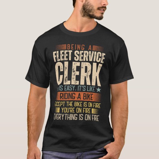 Ein Fleet-Service-Mitarbeiter zu sein ist einfach T-Shirt (Vorderseite)