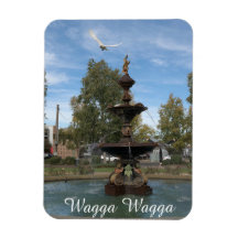 Ein flexibler Magnet mit einem Foto Wagga Wagga