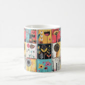 Ein Flickwerk spielerischer Blooms Kaffeetasse (Mittel)