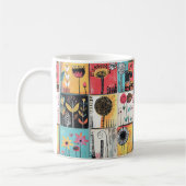 Ein Flickwerk spielerischer Blooms Kaffeetasse (Links)