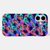 Ein Flip Flops Fun Blau Case-Mate iPhone Hülle (Rückseite (Horizontal))