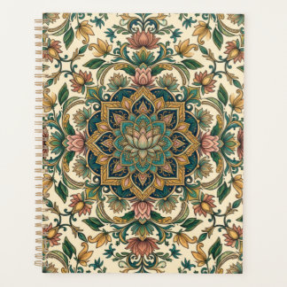 Ein florales Mandala-Muster Planer