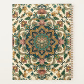 Ein florales Mandala-Muster Planer (Rückseite)