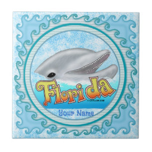 Ein Florida-Delfin Fliese