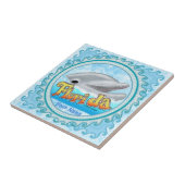 Ein Florida-Delfin Fliese (Seite)
