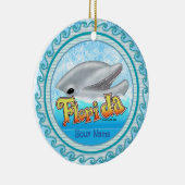 Ein Florida-Delfin Keramik Ornament (Rechts)