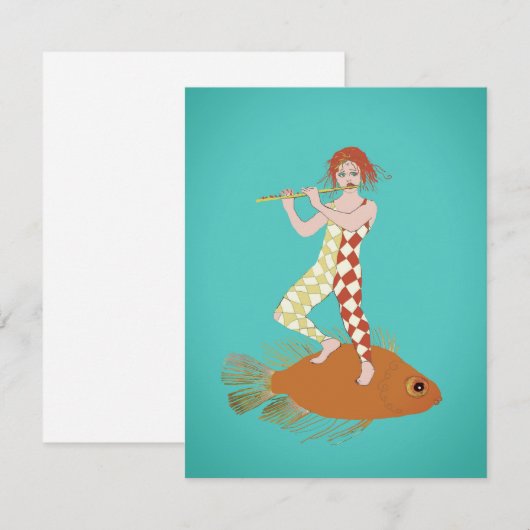 Ein Flötenspieler (Vorne/Hinten)