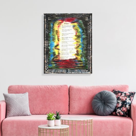 Ein Fluch Leinwanddruck (Insitu (Wohnzimmer))