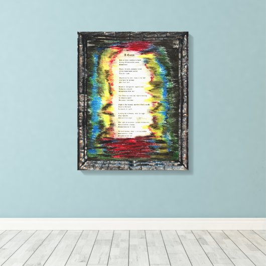 Ein Fluch Leinwanddruck (Insitu (Holzboden))