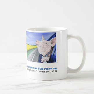 Ein Flucht-Auto für jedes Schwein Kaffeetasse