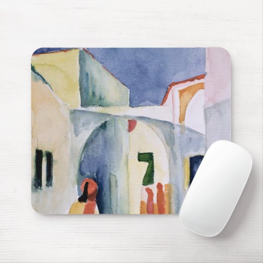 Ein flüchtiger Blick hinunter eine Gasse Mousepad (Mit Mouse)