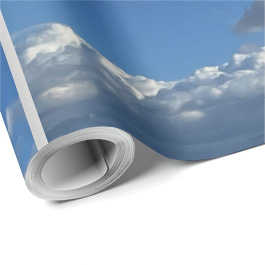 Ein Flug unter den Wolken Geschenkpapier (Rolleneckpunkt)