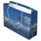 Ein Flug unter den Wolken Große Geschenktüte (Rückseite Schrägansicht)