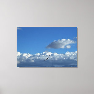 Ein Flug unter den Wolken Leinwanddruck